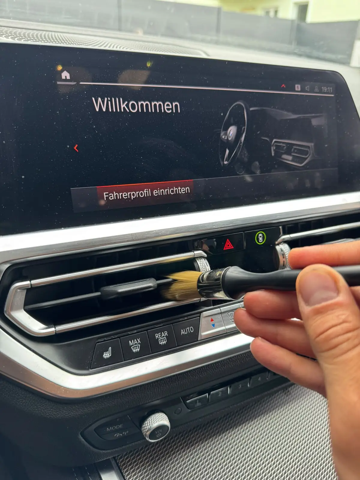 Lüftungsdüsen Reinigung